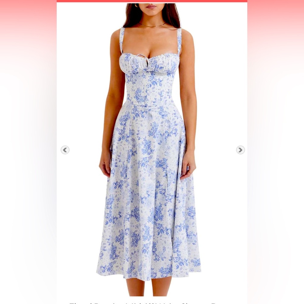 THE BLUE ONE Bustier Summer Dress